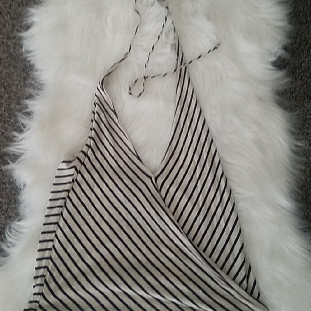 Striped halter tank